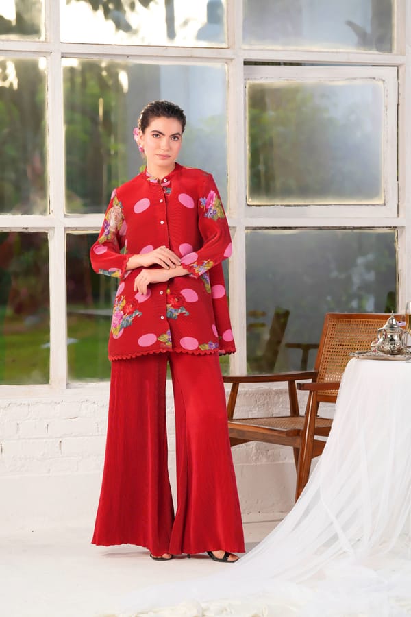 Mayfair Garden Shirt And Trouser Co-Ord Set — Moh India