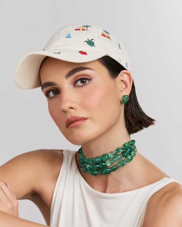 Green Tumble Choker (3 Lines) — Anaash