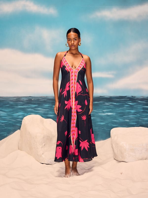 Padma Sundowner Halter Maxi Dress — GUAPA