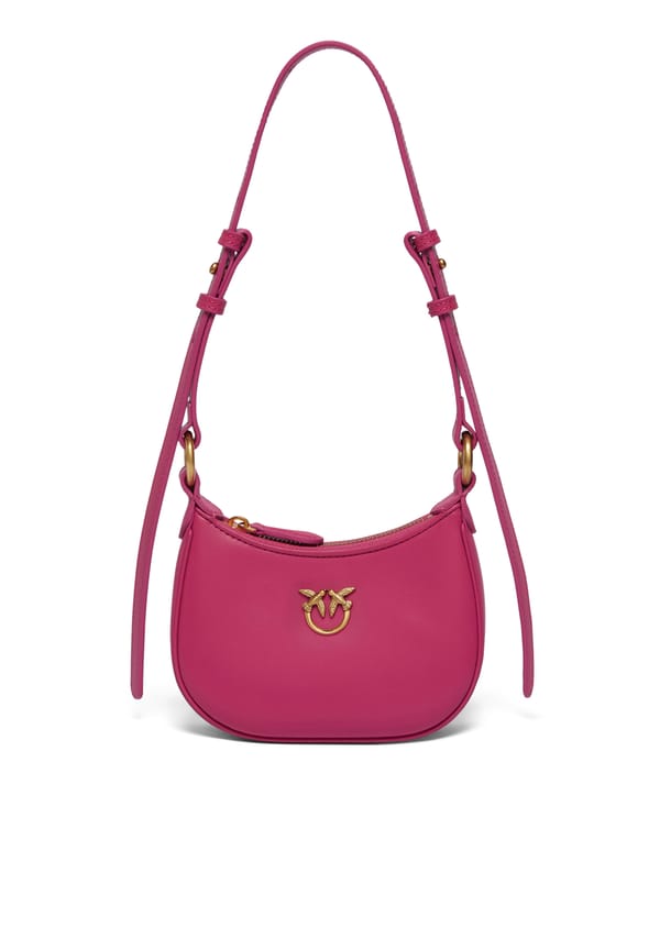 Baby Half Moon Leather Shoulder Bag — PINKO