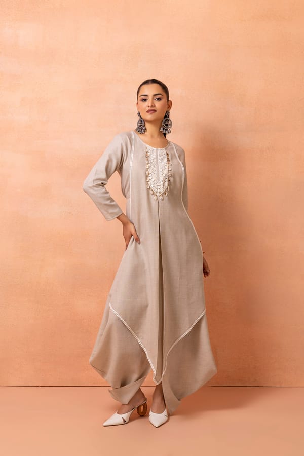 Bohemian Long Jumpsuit Drape Dress — Sew and You