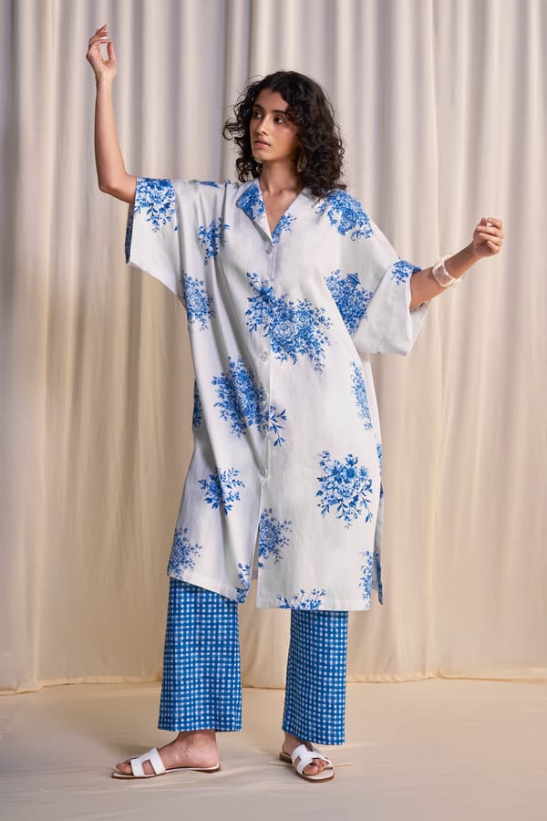 Linen Madras Check Print Pant — Dash and Dot