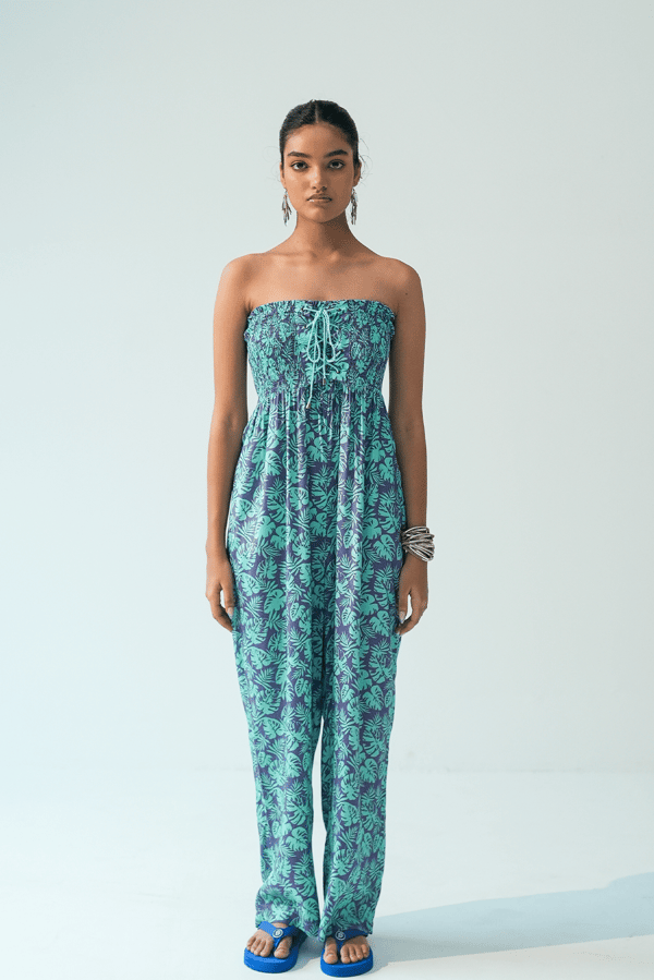 Cherry Charm Off-Shoulder Jumpsuit — Beach Bum