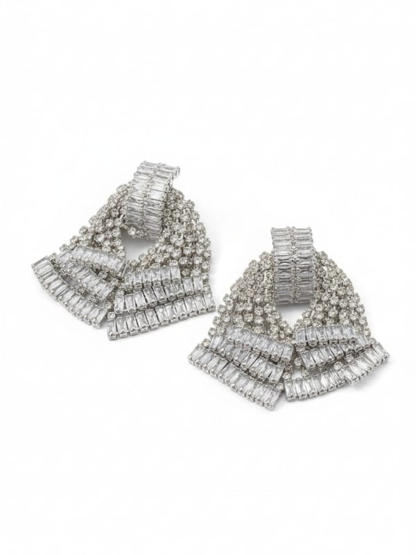Bow Knot Rhinestones Earrings — Cao Jewellery