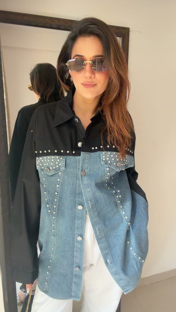 Studded Poplin Shirt — CLOSET AFFAIR