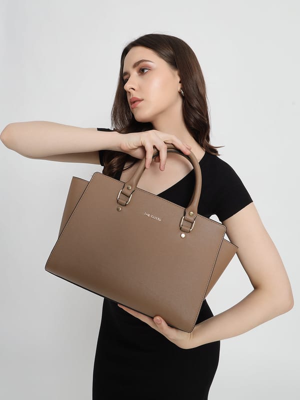 Elora Satchel Sling - Beige — The Gusto