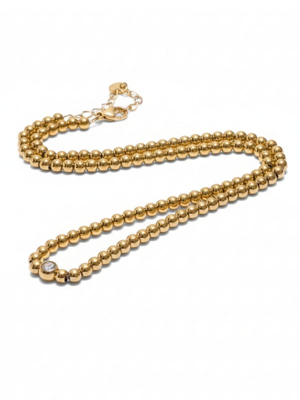 Round Beads Chain Handmade Necklace — Cao Jewellery