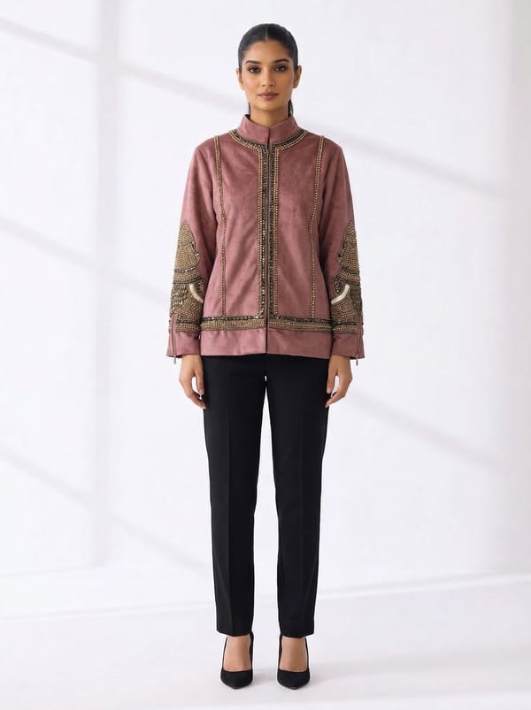 Heavy Cow Jacket Velvet — RUCHIKA MALLIKA LABEL