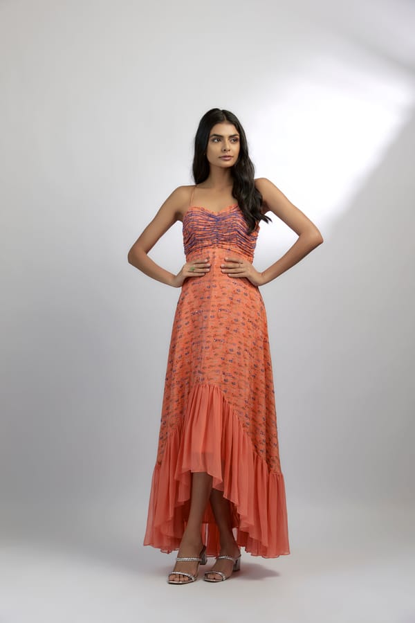 Aara Ruffle Dress — EWOKE STUDIO