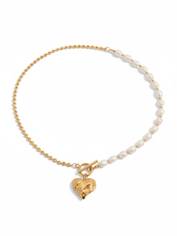 Elegant Baroque Heart Pendant Statement Necklace — Cao Jewellery