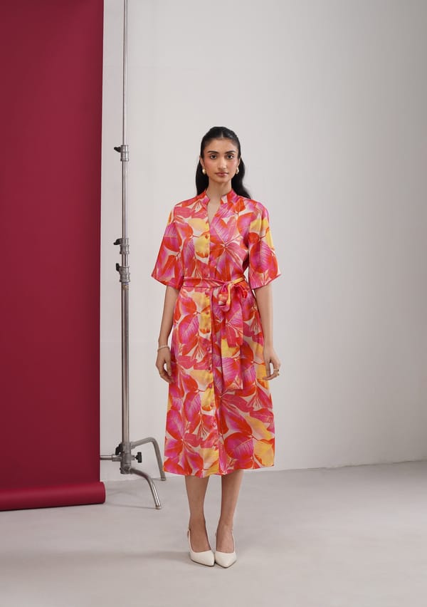 Tropical Midi Dress — AMOSHI