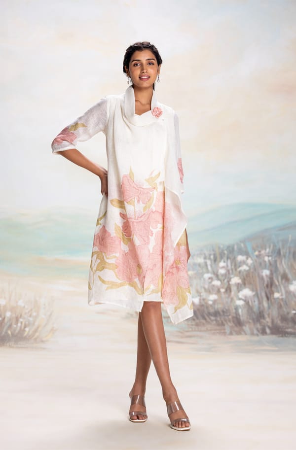 Bubble Flower Zoro Jacket Dress — Kaveri