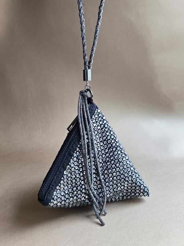 Gunmetal Delhi Wristlet — Plode