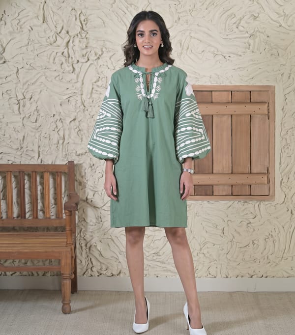 Botanical Maze Dress — RUCHIKA MALLIKA LABEL