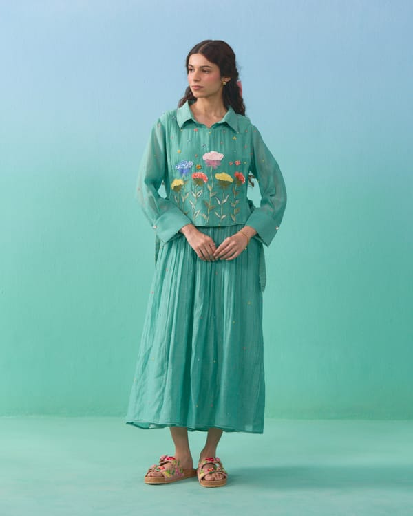 Fluer Bib Dress — NIRVAIR CLOTHING