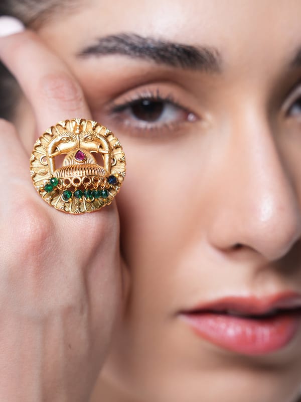 Round Antique Ring Earrings — Cao Jewellery