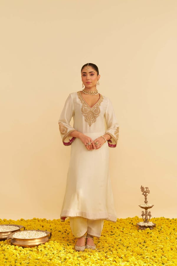 Haayat - Long Kaftan With Salwar — Sheetal Batra