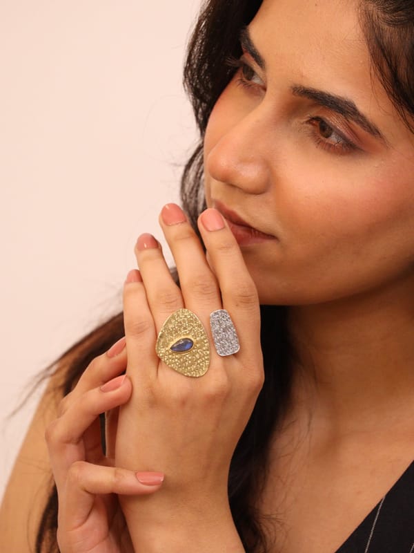 Arushi Ring 18K Gold Plated — Viana Jewels