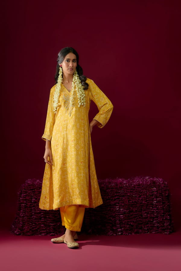 Safiya - Long Kaaftan With Salwar — Sheetal Batra
