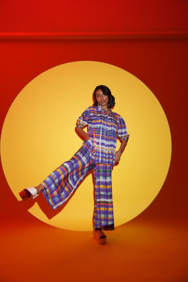 Blue Checked Pant — Cloth Haus