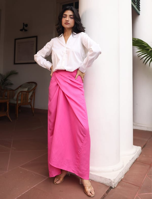 Althea Knotted Drape Skirt — The Good Rebel