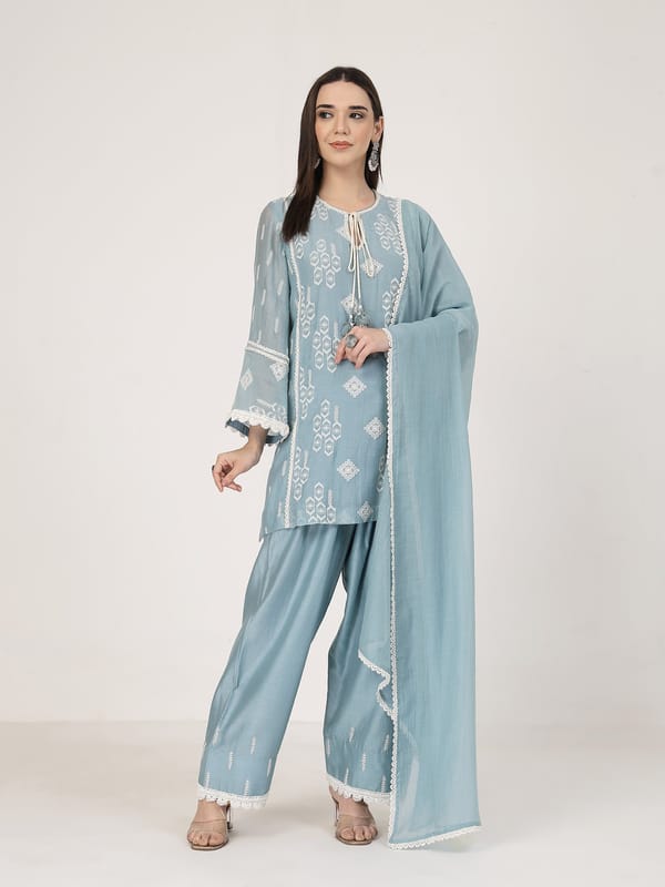 Ocean Blue Lace Set — KAPAAS