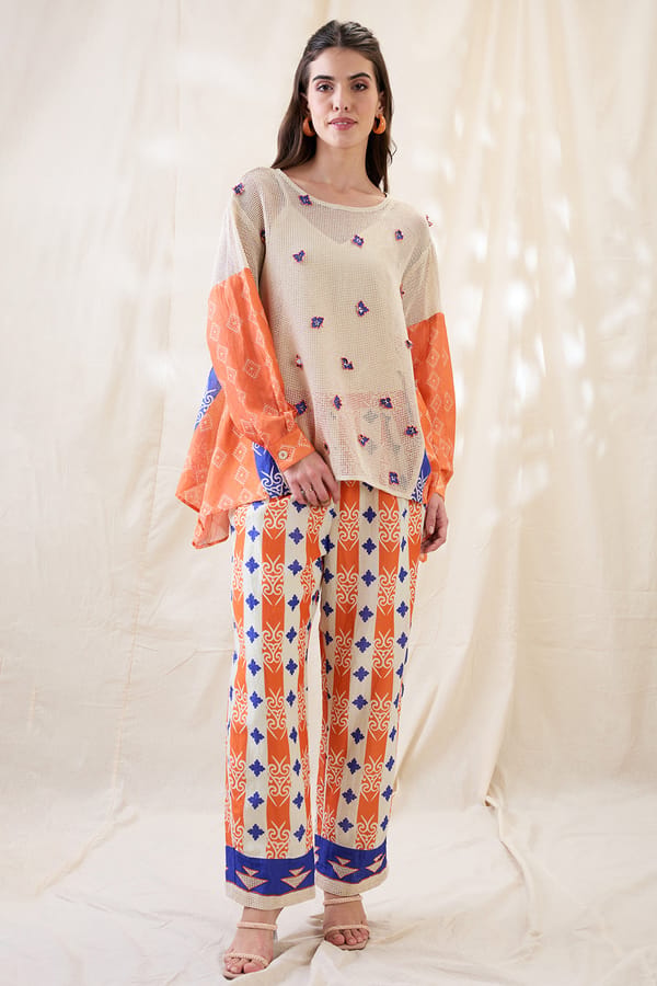 Kitchra Appliqued Co-Ord Set — SOUP by Sougat Paul