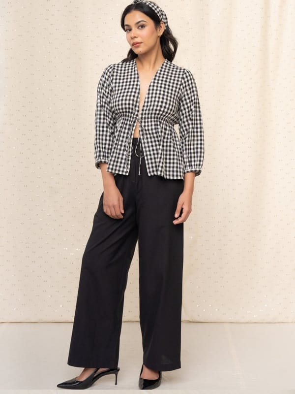 Mali Gingham Matching Pant Set — Notch Above