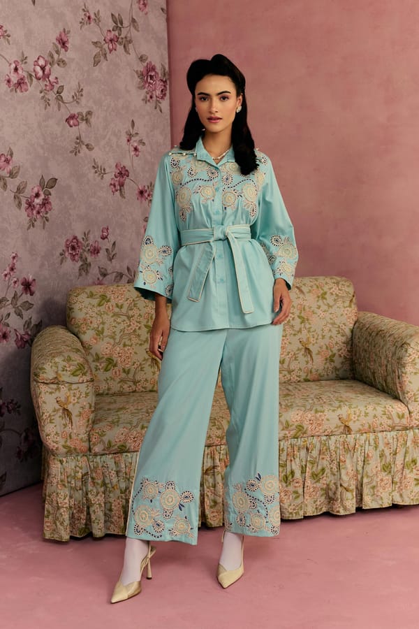 Aqua Poise Co-ord Set — SURABHI ARYA
