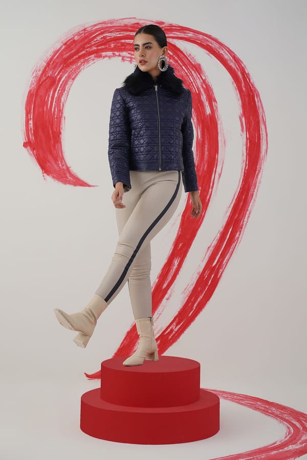 Double Trouble Jacket Navy — Chöjé