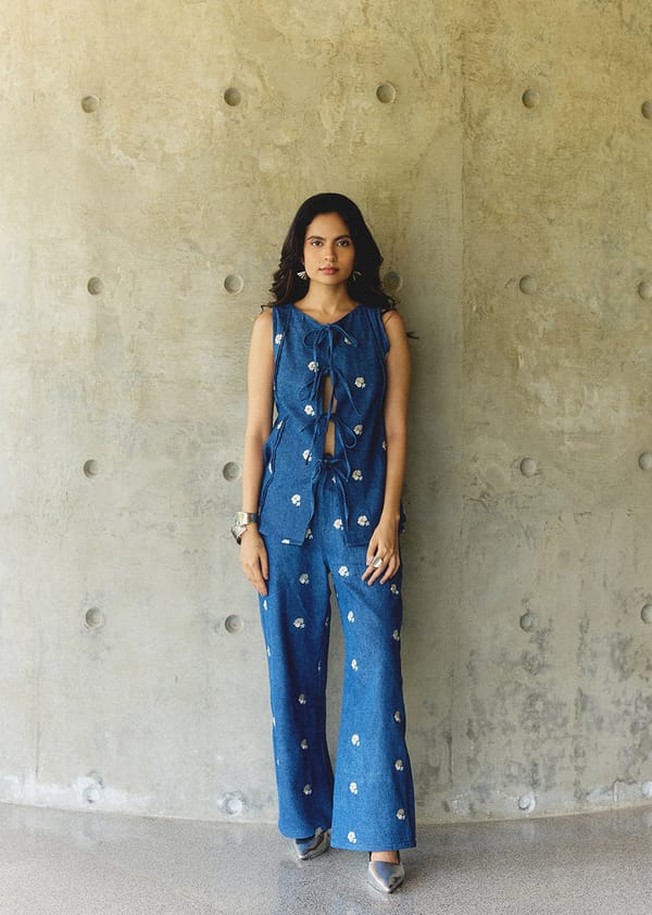 Denim Fields Co-ord — OSE STUDIO