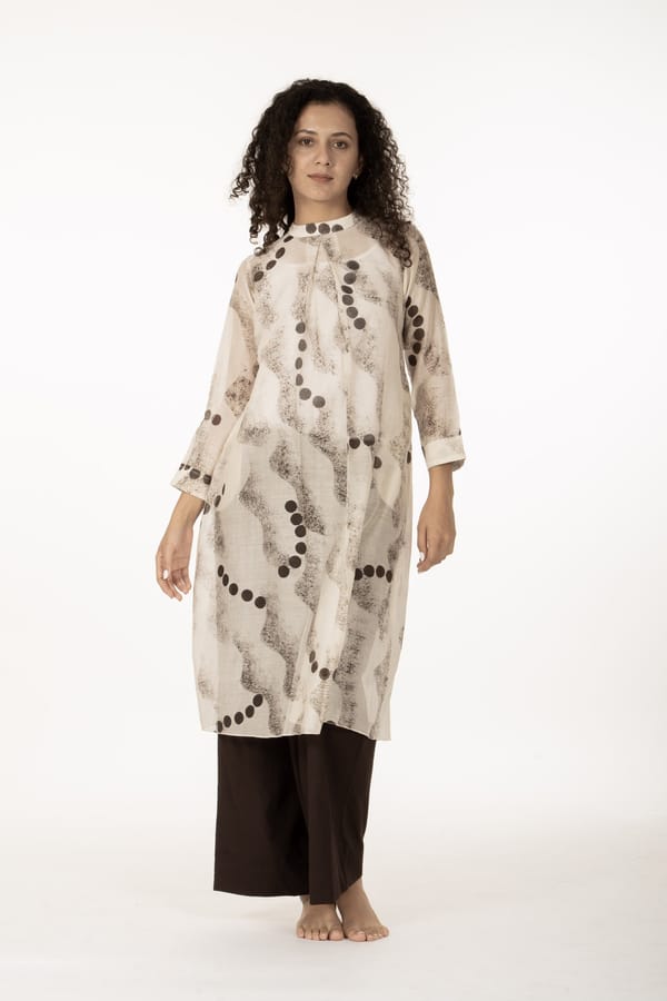 Ivory Mist Dress with Bottom — Khat