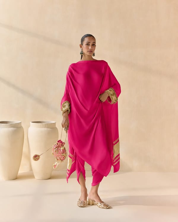 Noor Shwet Draped Set Co-ord Pant — 5 Elements