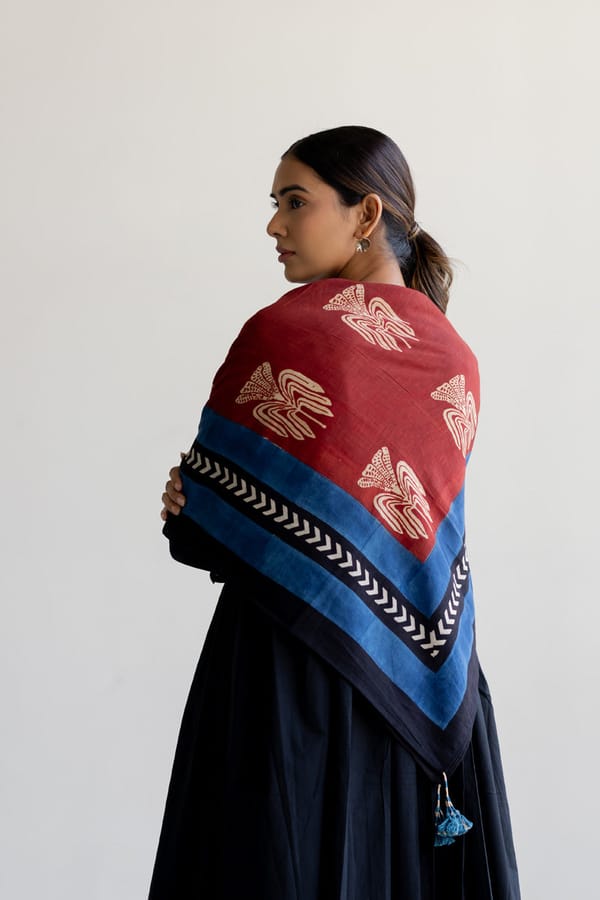 Cotton Scarf - Yana — Vraj Bhoomi