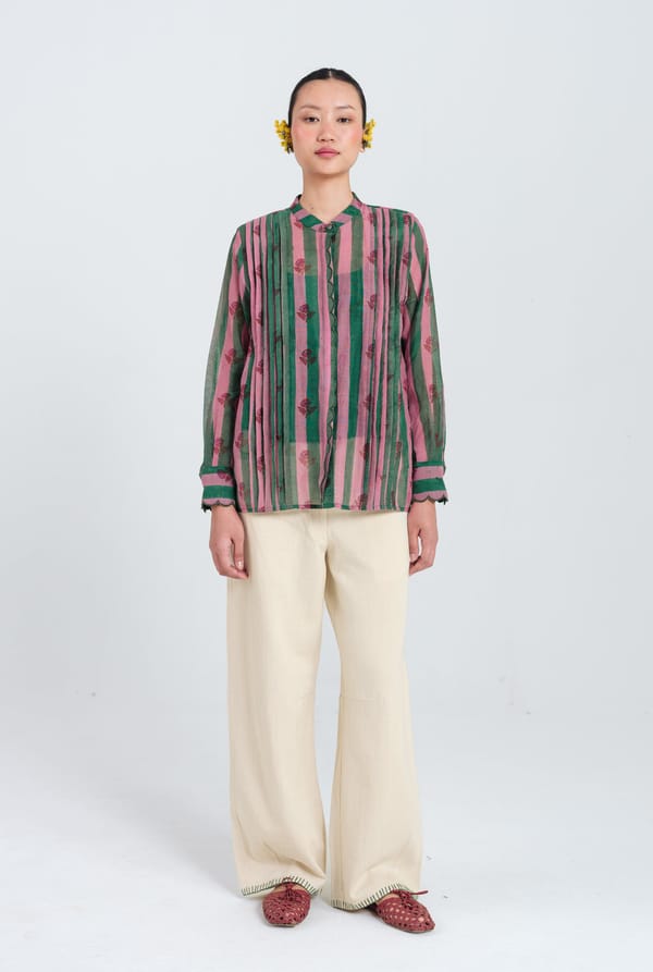 Twirl Scallop Shirt — JODI