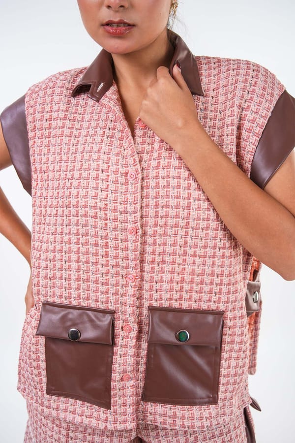 Tweed Utility Vest — 9899