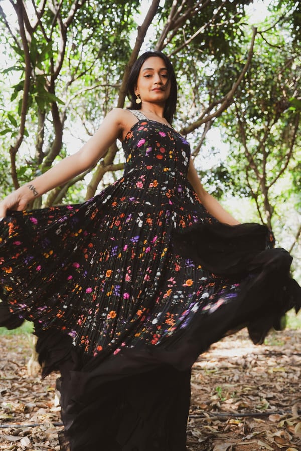 Midnight Bloom Gown — EWOKE STUDIO