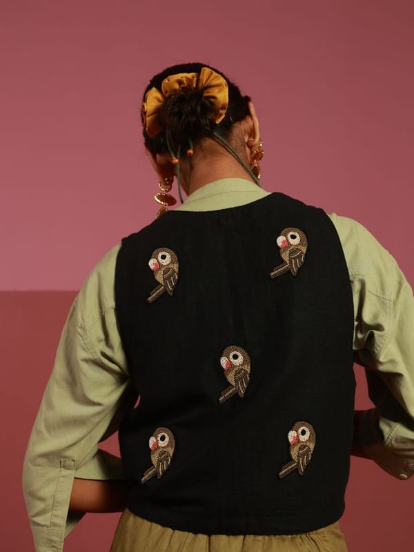 The Parakeet Gilet — Winglore Studio