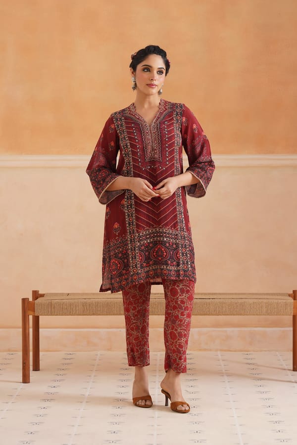 Driti Crepe Printed Matching Set — NEETIKA CHOPRA