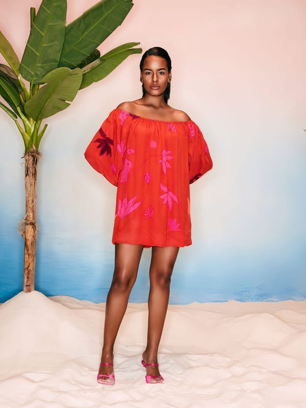 Kesar Bubble Mini Dress — GUAPA