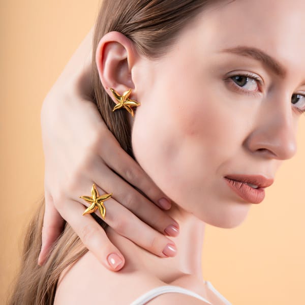 Sea Star Studs Silver — Equiivalence