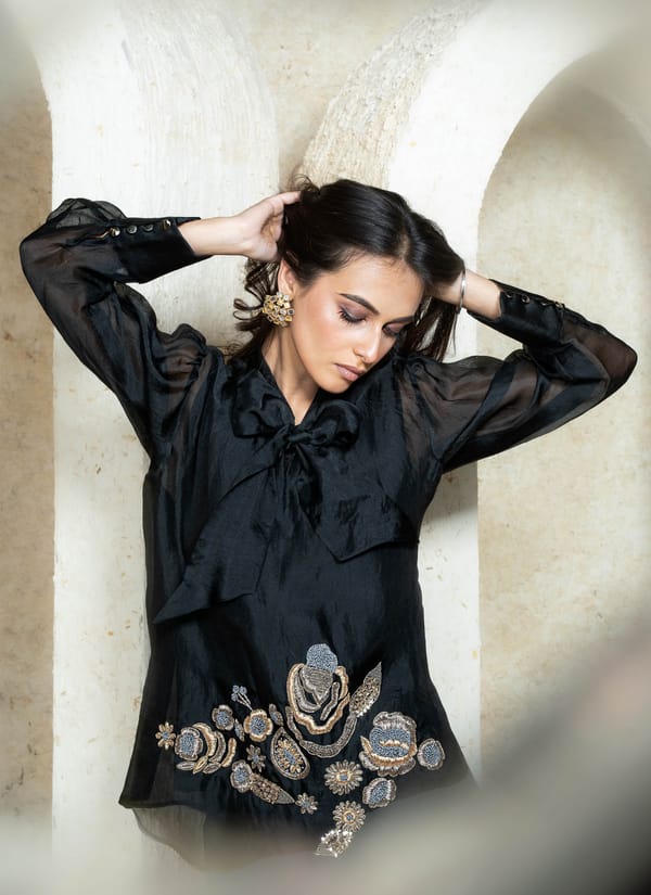 Midnight Zardozi Co-ord Set — House of Moyra