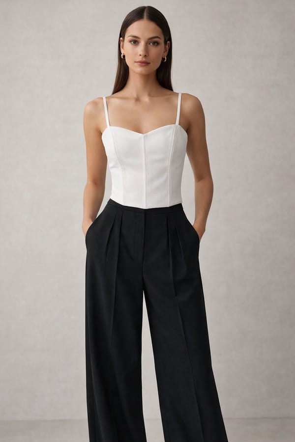 White Sweetheart Neck Corset Top — Orthodox
