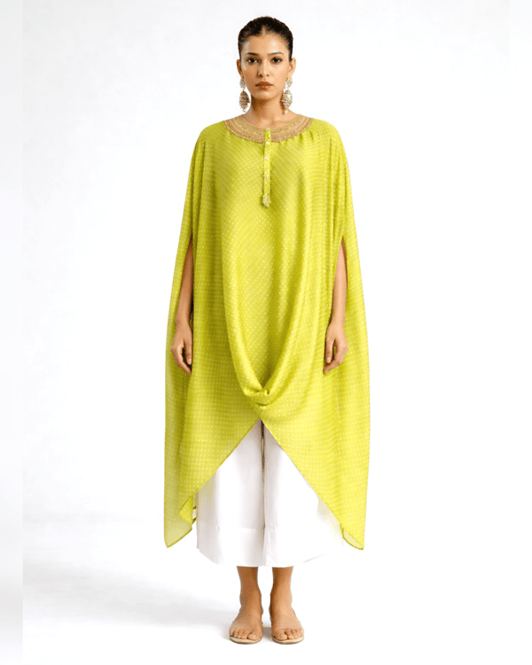 Mixology Bandhej Kurta Set-(Round Neck) — Mayura Kumar
