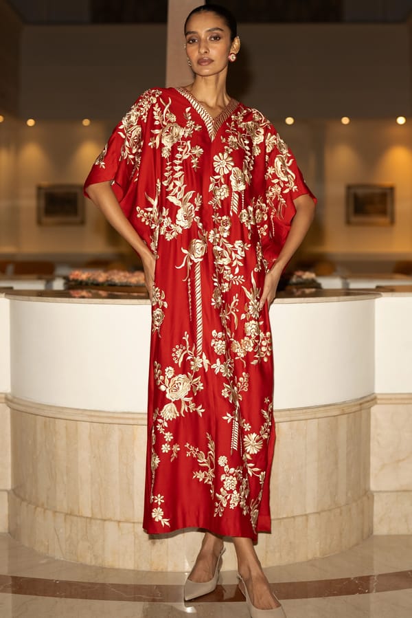 Gara Stitch Kaftan Dress — Dash and Dot