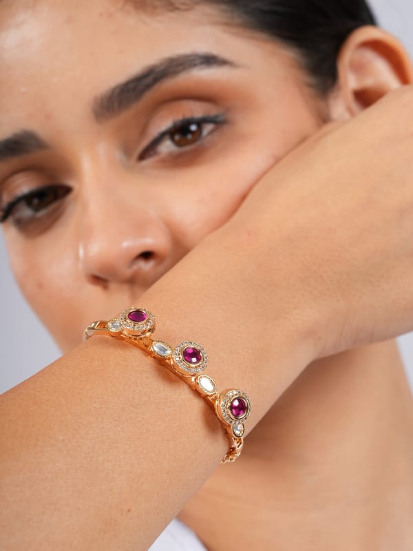 Crimson Orbit Bracelet — Cao Jewellery