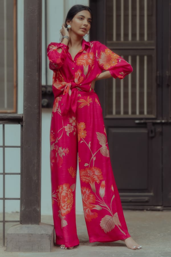 Floral Print Co-ord Set — Paulmi and Harsh