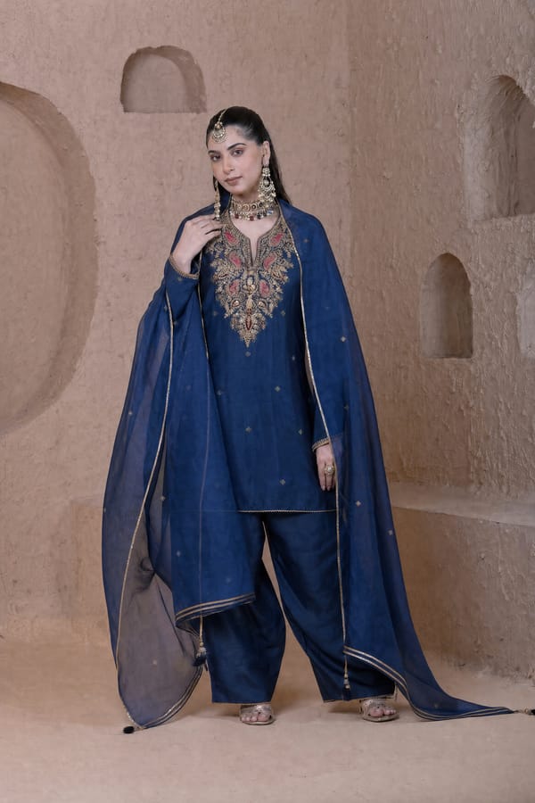 Rangrez Heavy Neck Short Kurta Set — LABEL NITI BOTHRA