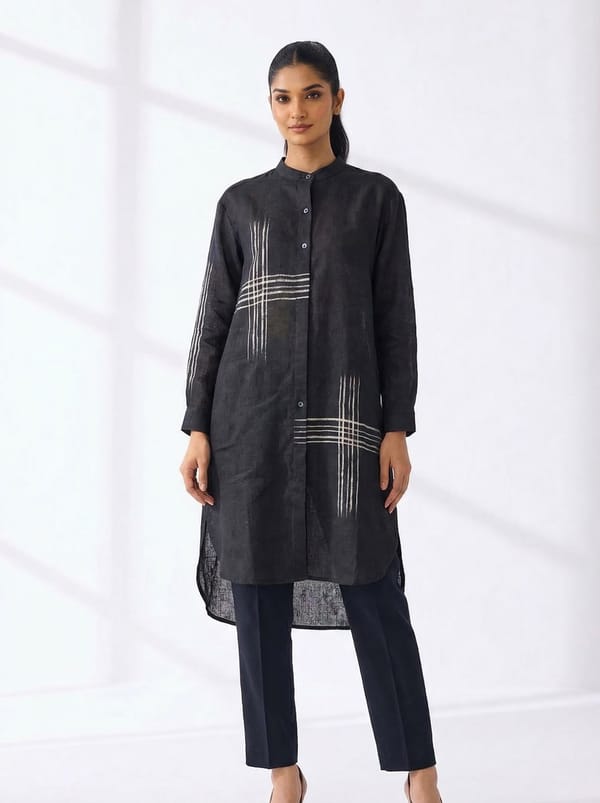 Ikat Unlined Tunic — Subtle Shuttle Studio