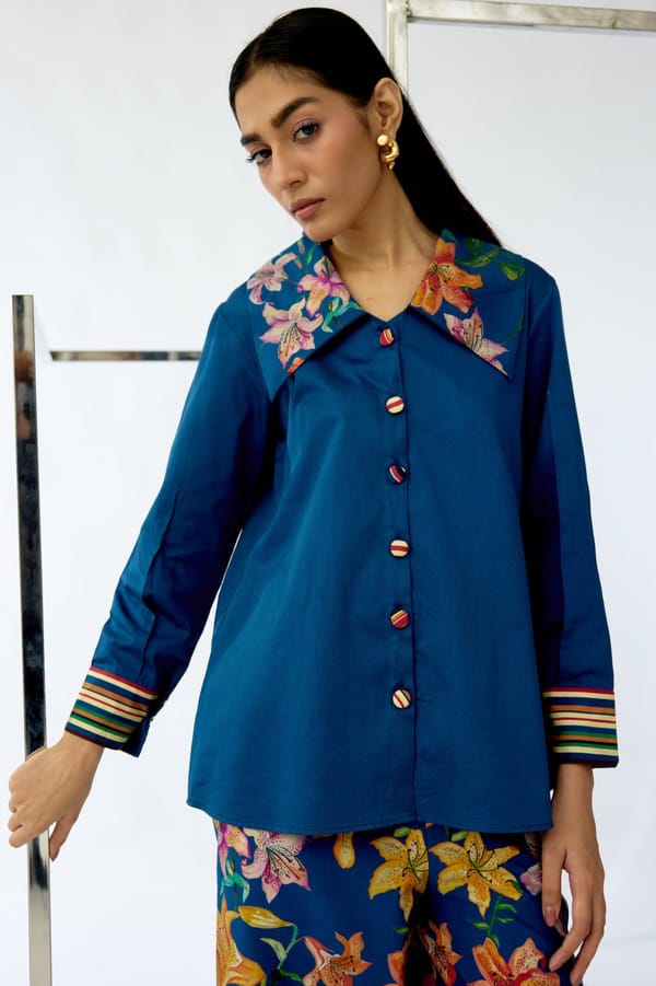 Oria Collar Shirt — THE FINICKY COLORIST